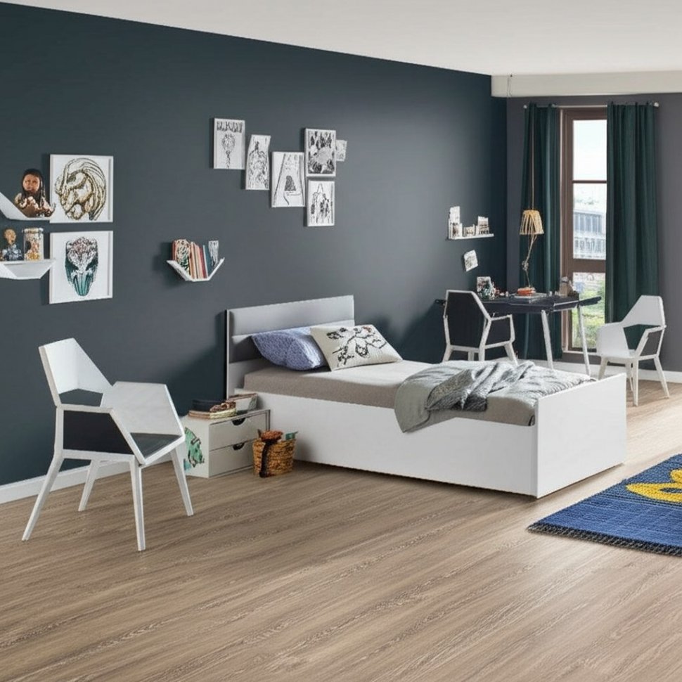 Кровать 90х200 Фьюжн КР-03 (БТС) без основания