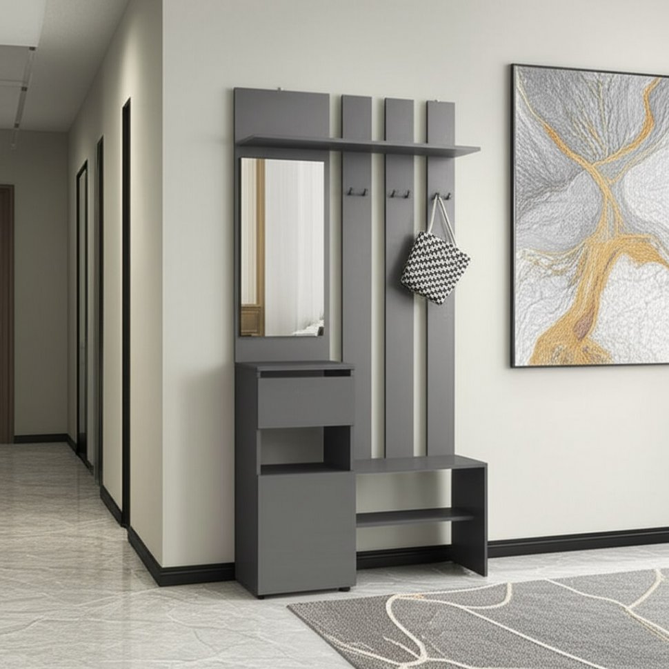 Мини-прихожая Денвер (Графит серый)