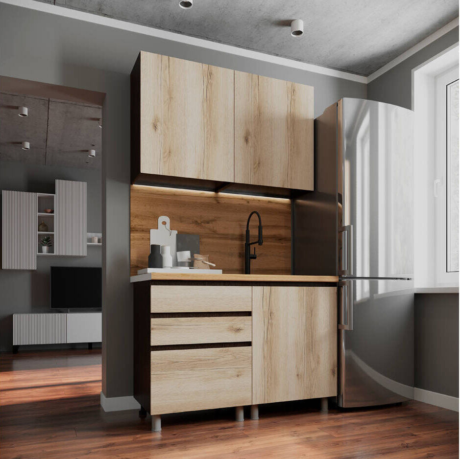 Кухня 1.2 Плейона (ТЭКС) Дуб делано