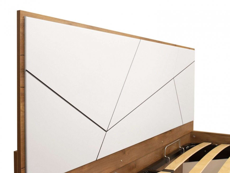 Кровать Гамма с ортопедическим основанием 54.15 Таксония/Белый