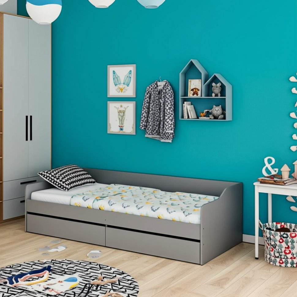 Каркас кровати детской КР 2, Графит серый