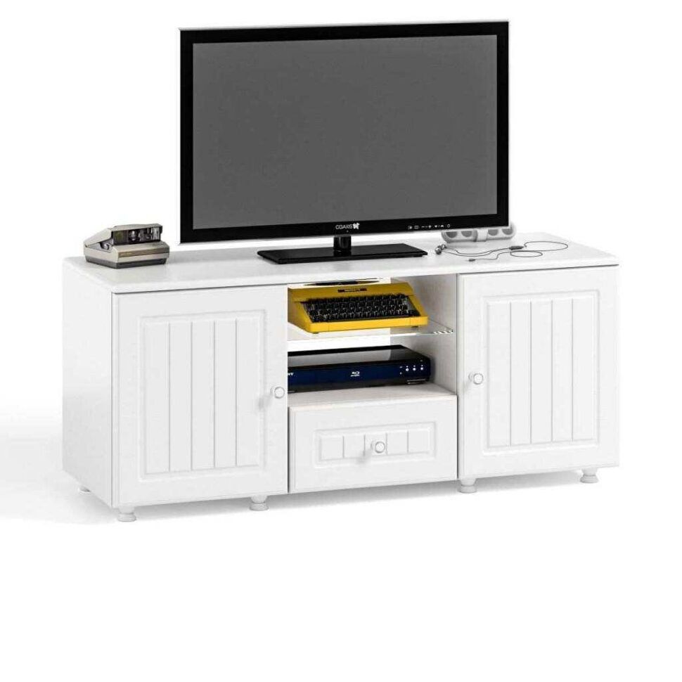 Тумба под ТВ Монако МН-25 белое дерево