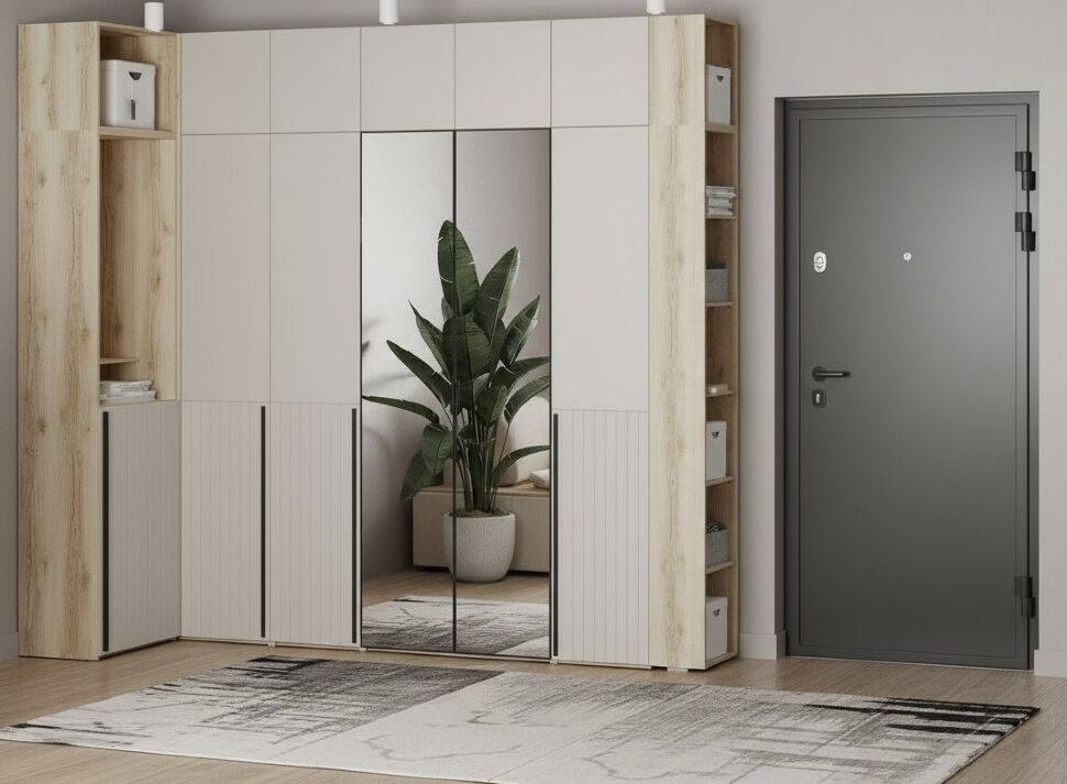 Прихожая Арден 1 Дуб Делано / Сантьяго софт