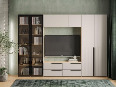 Гостиная Арден 1 Дуб Делано / Сантьяго софт