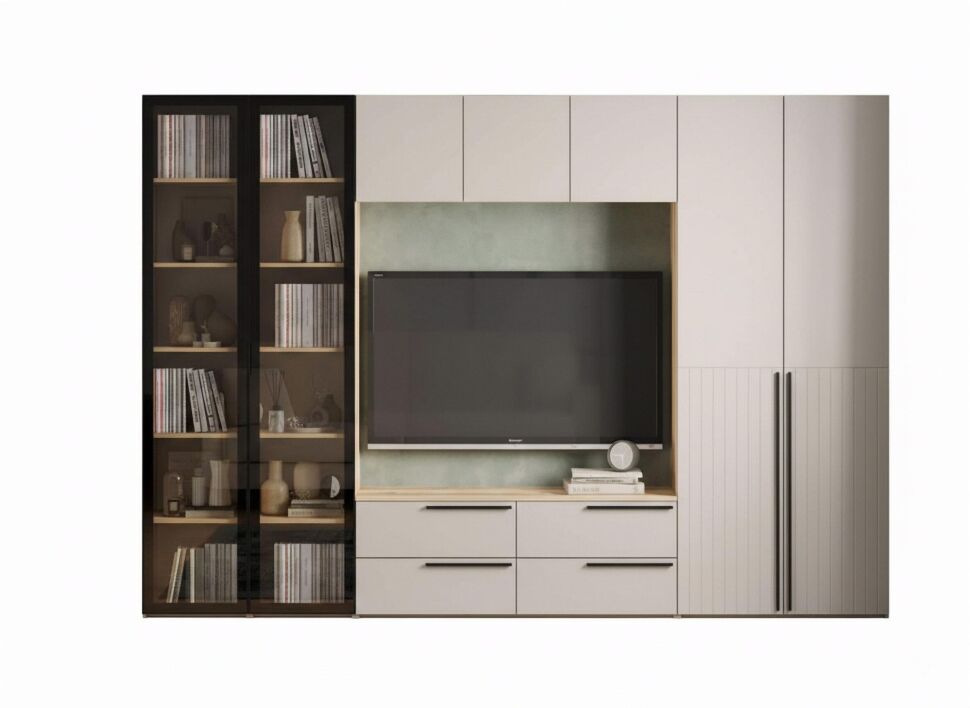 Гостиная Арден 1 Дуб Делано / Сантьяго софт