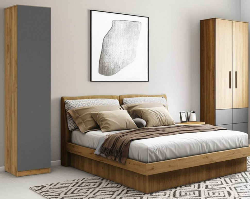 Шкаф-пенал Авиньон (Графит серый)