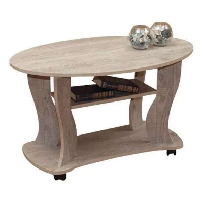 Стол журнальный Сатурн - М05 бетон пайн белый