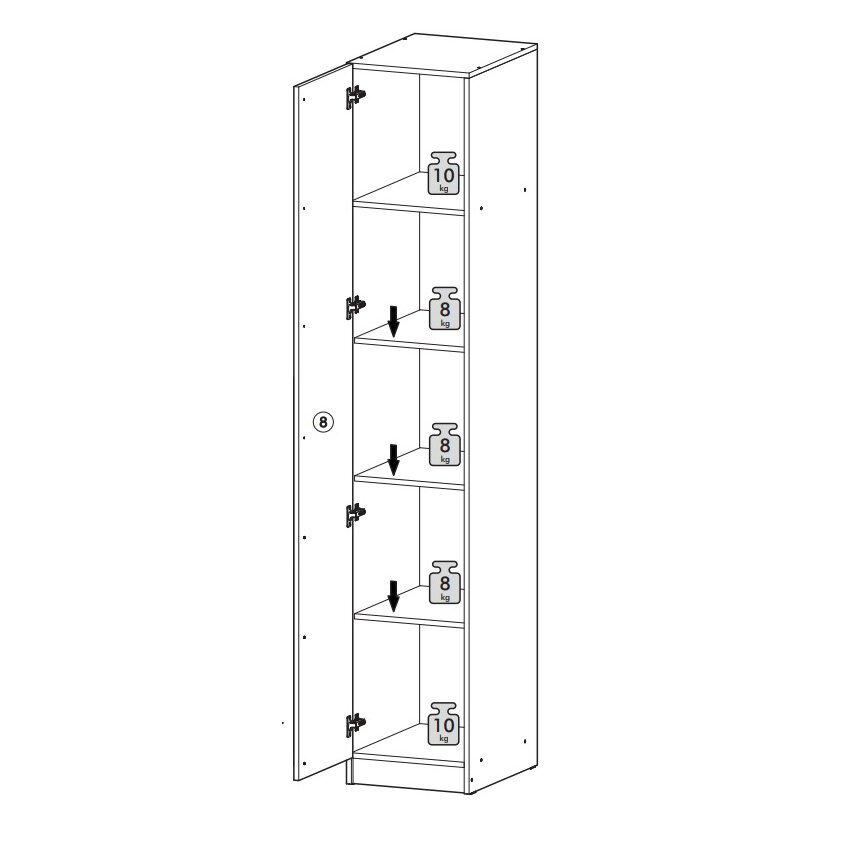Шкаф-пенал Берген ШК-400 (Интерьер-Центр)