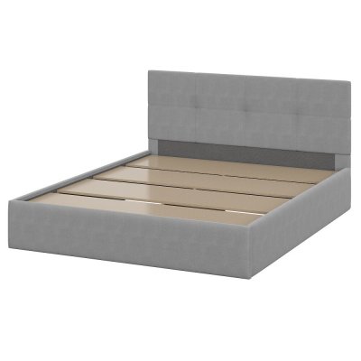 Кровать с основанием двойная №4 160х200, Серый