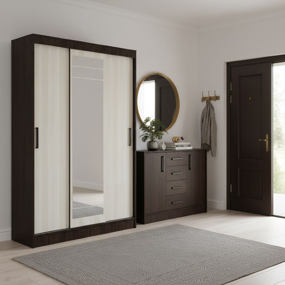 Шкаф-купе Тео ШКК-02, Венге, лоредо