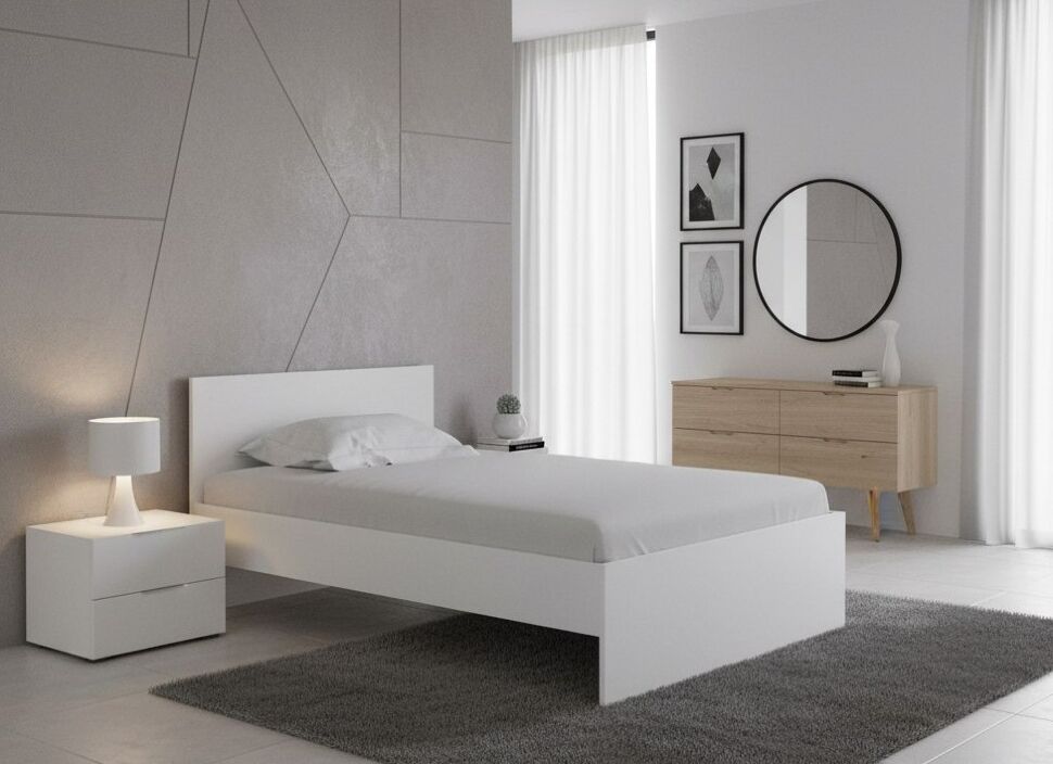 Кровать Симпл НМ 011.53-02 белый