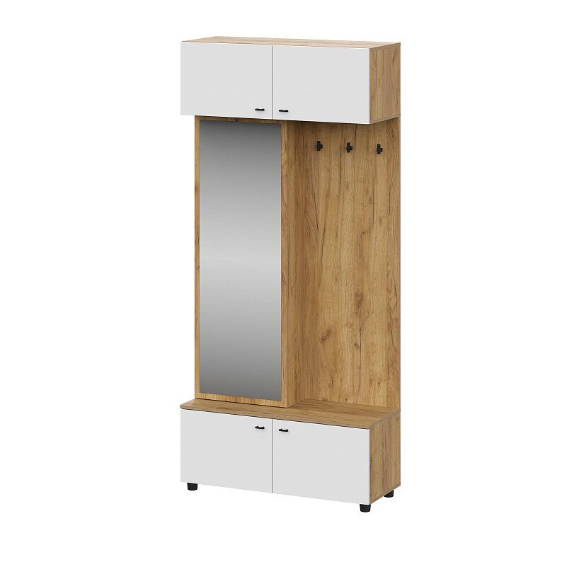 Вешалка 2 Милан (SV-Мебель) Белый