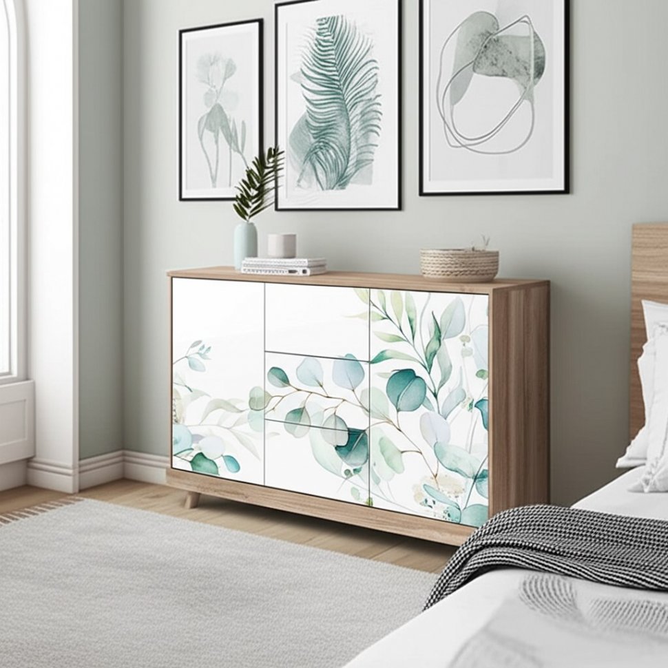 Комод Мегаполис КМ-15 (БТС) Дуб Каньон/Эвкалипт