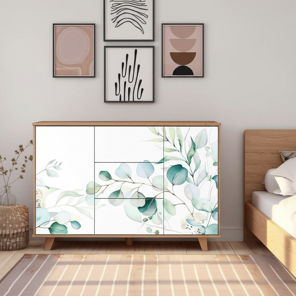 Комод Мегаполис КМ-15 (БТС) Дуб Каньон/Эвкалипт