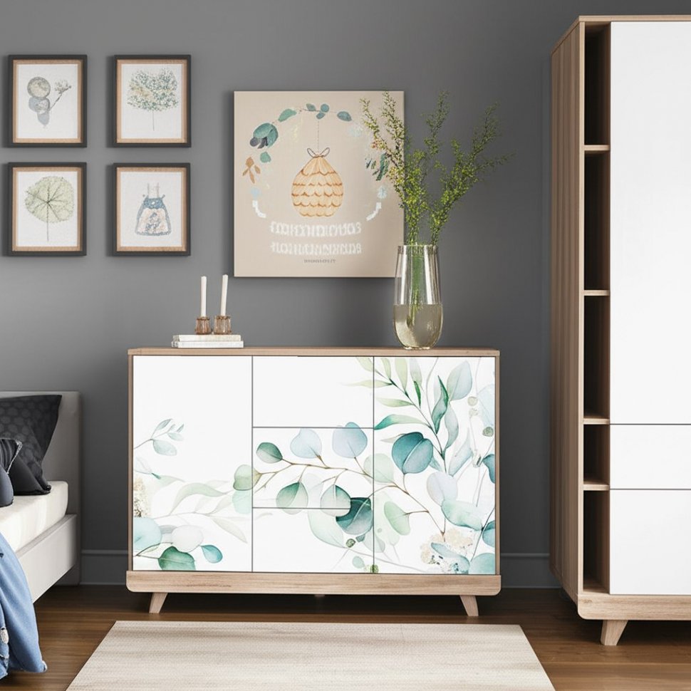 Комод Мегаполис КМ-15 (БТС) Дуб Каньон/Эвкалипт