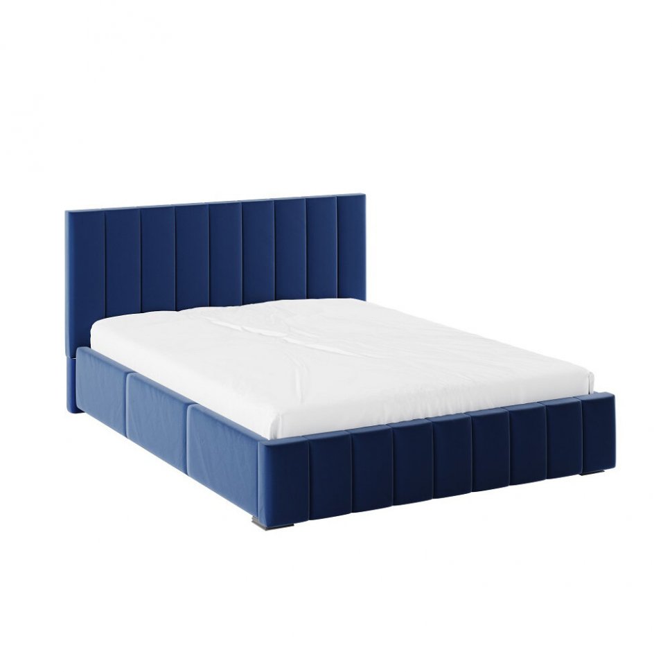Мягкая кровать 180х200 Нега (ТЭКС) Синий