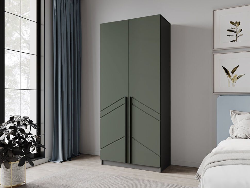 Шкаф Феникс (Северин) 1000 Олива МДФ 2-дверный