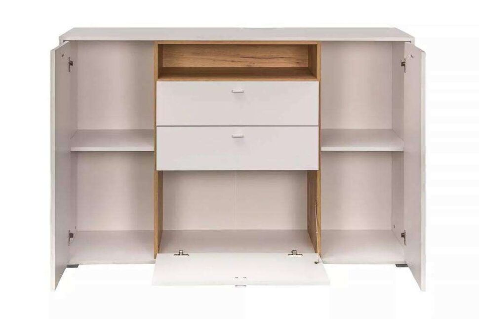 Гостиная Бэль комплектация 2 Дуб золотой / Белый