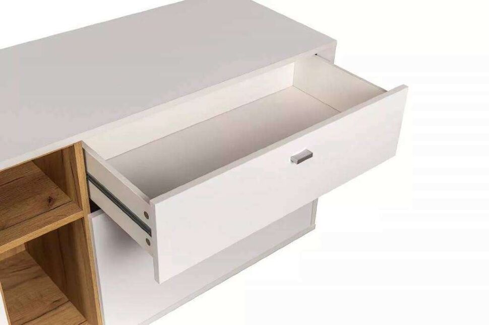 Гостиная Бэль комплектация 2 Дуб золотой / Белый