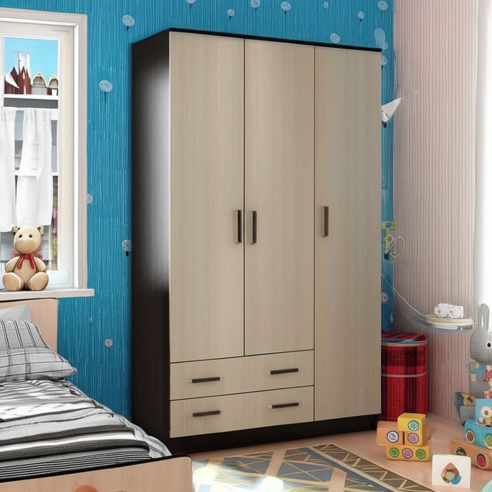 Шкаф трехдверный Лагуна (без зеркала) 1.2 ТЭКС