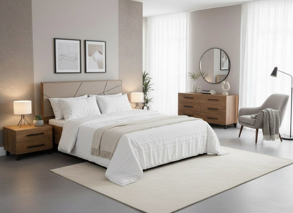 Кровать Гамма с ортопедическим основанием 54.16 Таксония/Грей