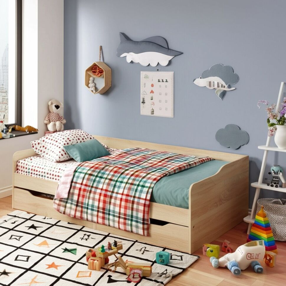 Каркас кровати КР 1 90х200, дуб сонома