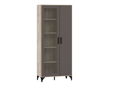 НМ 013.51 Марсель шкаф-пенал Дуб Крафт серый/Софт графит