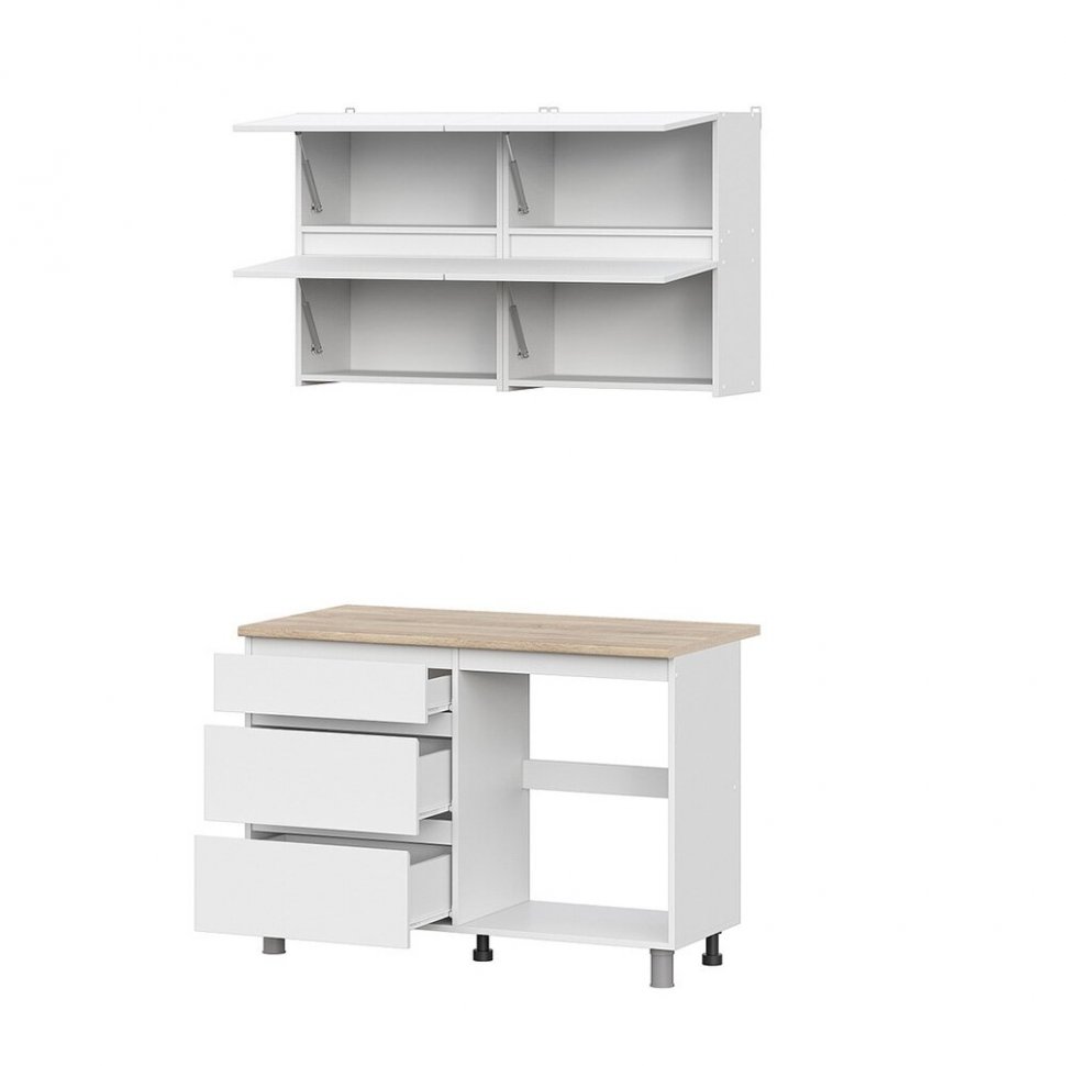 Кухня Токио 1,2 м, Белый