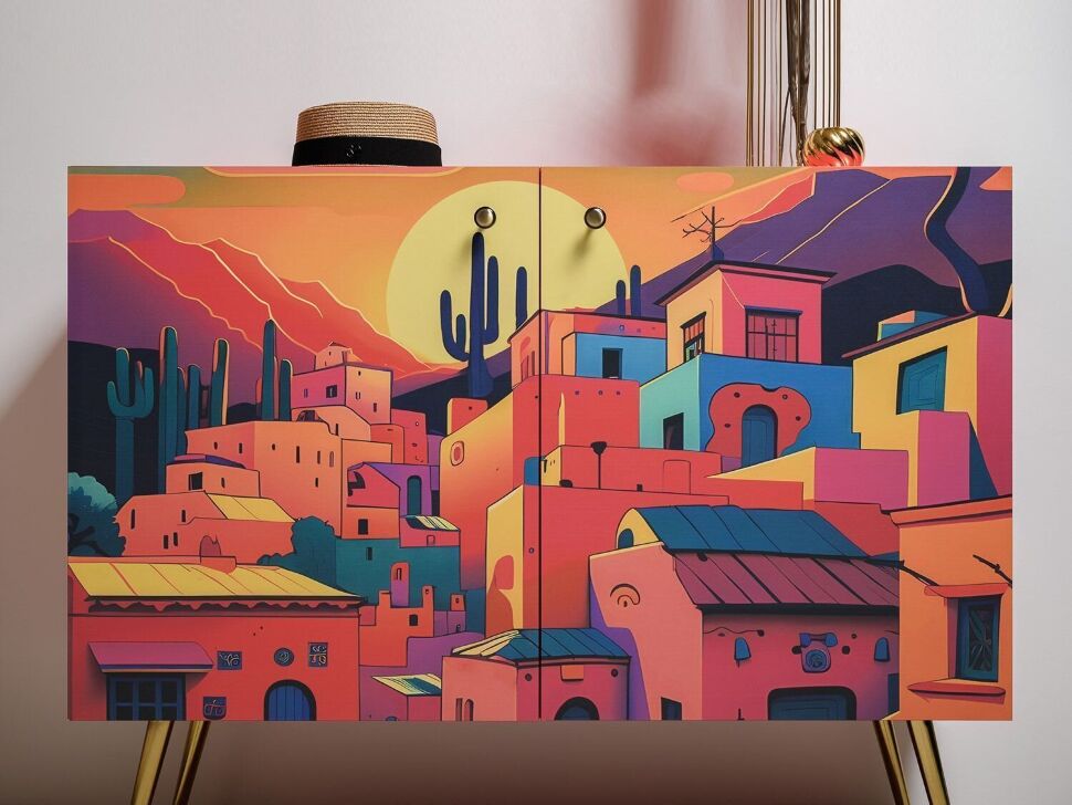 Комод Кармин 16.230.03, Красный, Белый