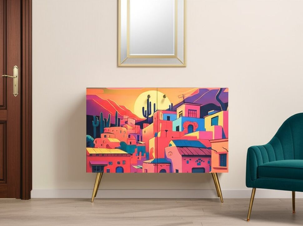 Комод Кармин 16.230.03, Красный, Белый