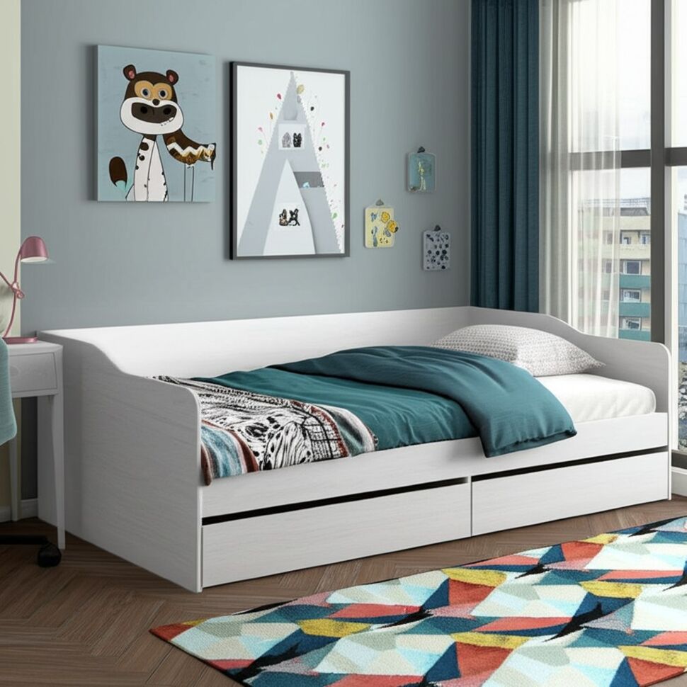 Кровать без основания КР 1 90х200, ясень анкор светлый