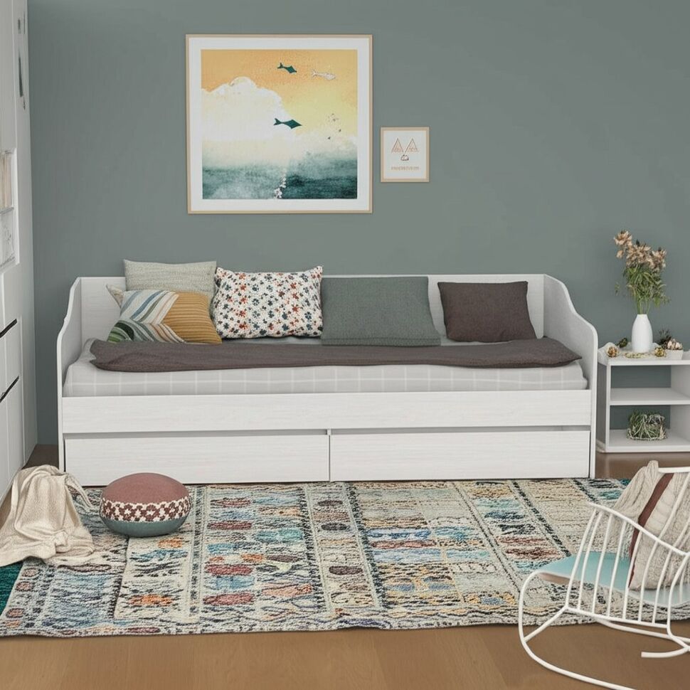 Кровать без основания КР 1 90х200, ясень анкор светлый