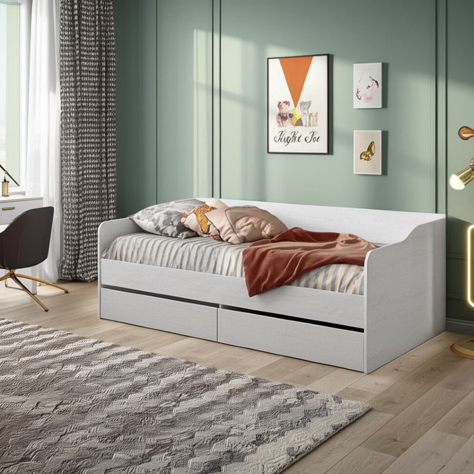 Кровать без основания КР 1 90х200, ясень анкор светлый