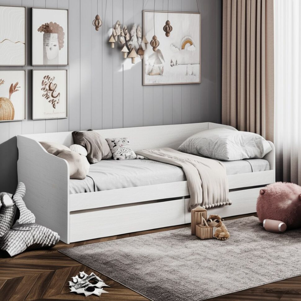 Кровать без основания КР 1 90х200, ясень анкор светлый