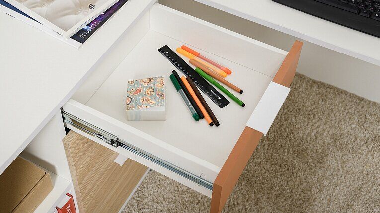 Марвэл Тумба 16.160 Белый PE шагрень / Плэйн / Безмолвная Пустыня