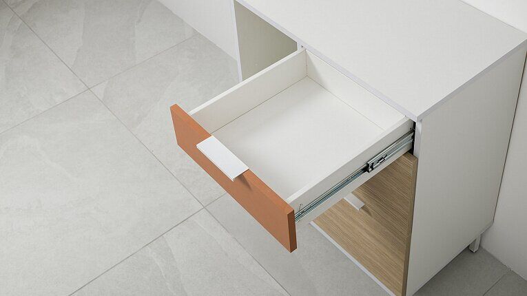 Марвэл Тумба 16.160 Белый PE шагрень / Плэйн / Безмолвная Пустыня