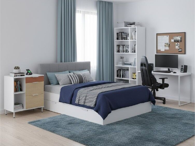 Марвэл Тумба 16.160 Белый PE шагрень / Плэйн / Безмолвная Пустыня