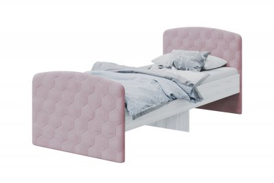 Кровать 90х200 с мягкими спинками Лило MLK