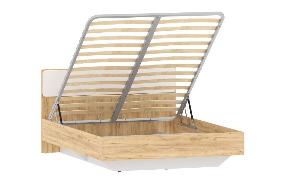 Спальня Оттавия 6 с зеркалами Белый / Дуб золотой