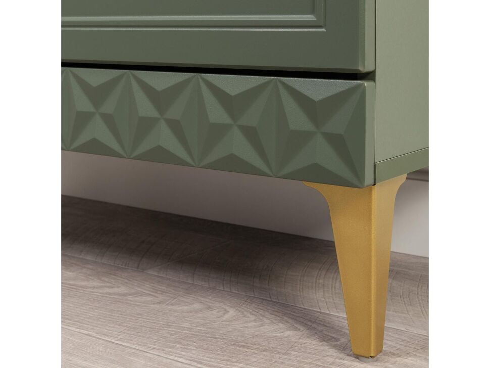 Гостиная Марион-3 Дымчатый зеленый / Олива шагрень