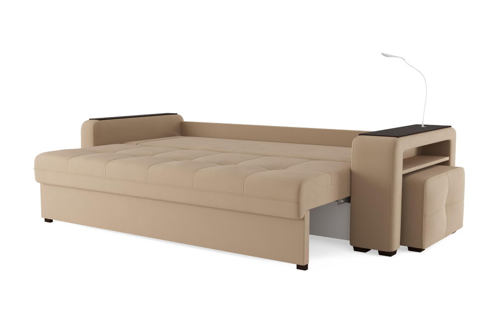 Диван Smart 4 пуф справа Б3-3Т-Б4 СК Велюр Velutto 05