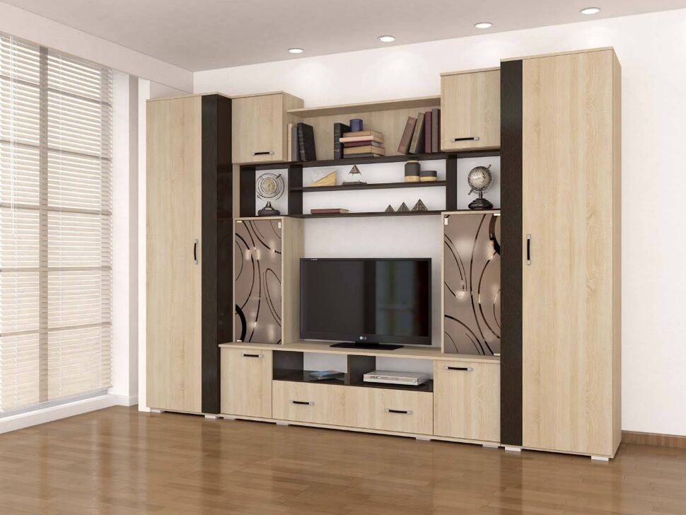 Шкаф бельевой Оскар-18 ТЭКС (Дуб Сонома)