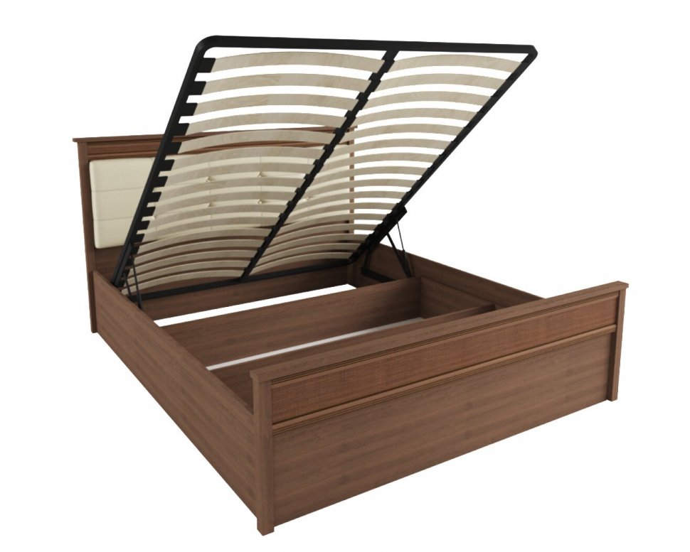 Кровать 160х200 ЛКР-1 (с подъемным механизмом) Ливорно DOMANI Орех донской