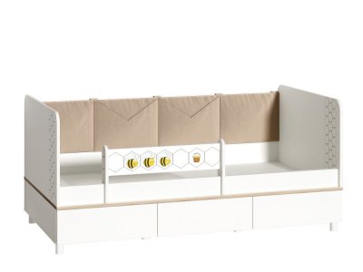 Эйп кровать 11.40 Белый/Дуб белый