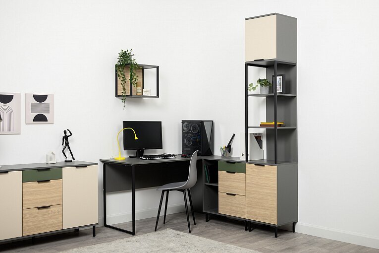 Марвэл Тумба 16.160 Темно - серый / Плэйн / Дымчатый Зеленый