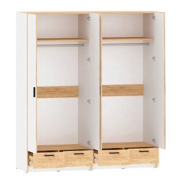 Спальня Оттавия 6 Белый / Дуб золотой