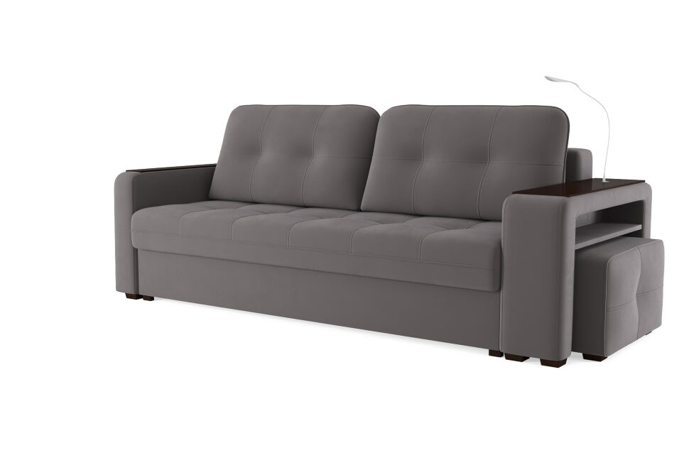 Диван Smart 4 пуф справа Б3-3Т-Б4 СК Велюр Velutto 19