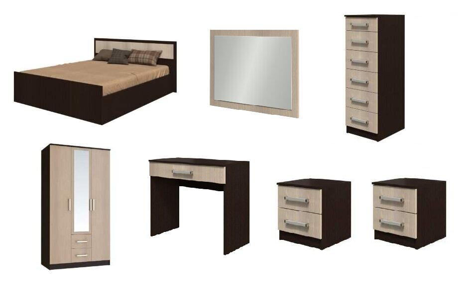 Спальня Фиеста БТС (Венге) Вариант 2