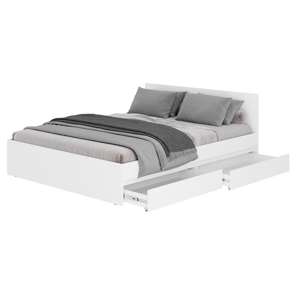 Кровать 1,6 м Симпл КР-17, Белый