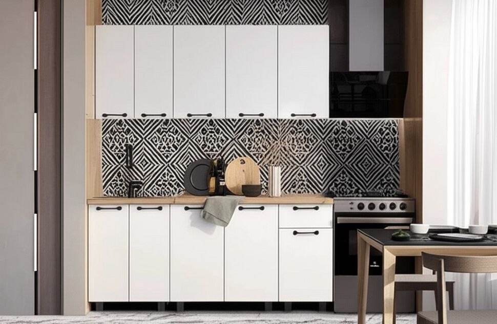 Кухня Тина 1,8 м, Крафт, белый